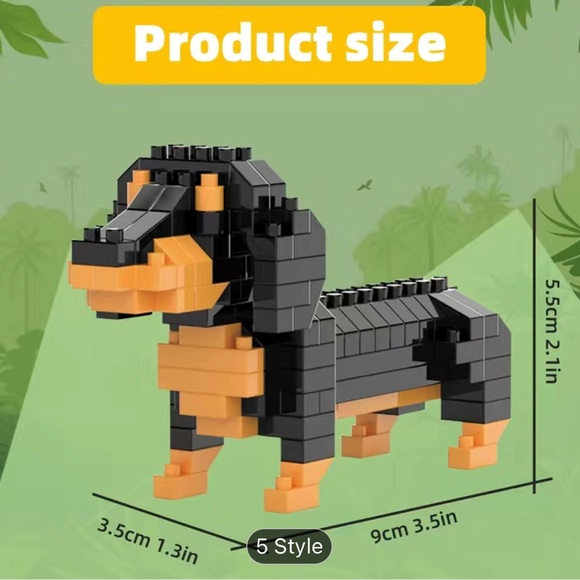 Dachshund Weiner Dog Building Block Lego Set NWT - Picture 2 of 2